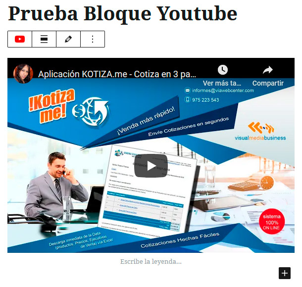 bloque youtube